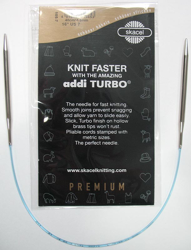 addi Rocket2 [Squared] Circular Knitting Needles - 16 Inch, US 6 (4.0mm) 